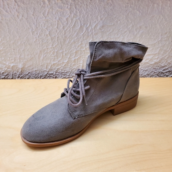 Forever 21 Gray Suede Booties - Picture 4 of 5